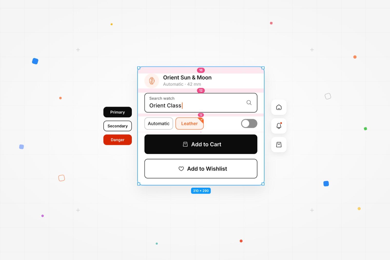 Movement Design System cover: a product card assembled from Movement tokens and components